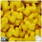 BeadTin Bright Yellow Opaque 22mm Lion Plastic Pony Beads (24pcs)